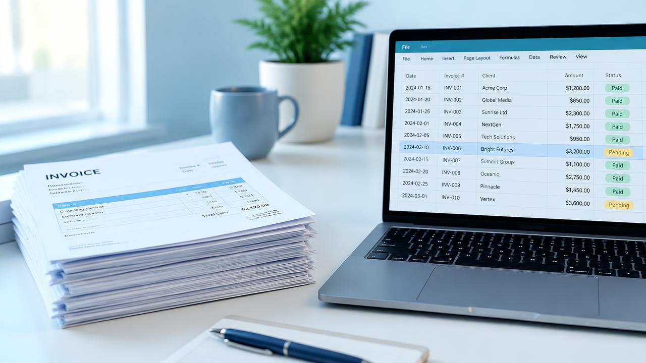Illustration for the article: How to pull supplier invoice data into your accounts using Claude